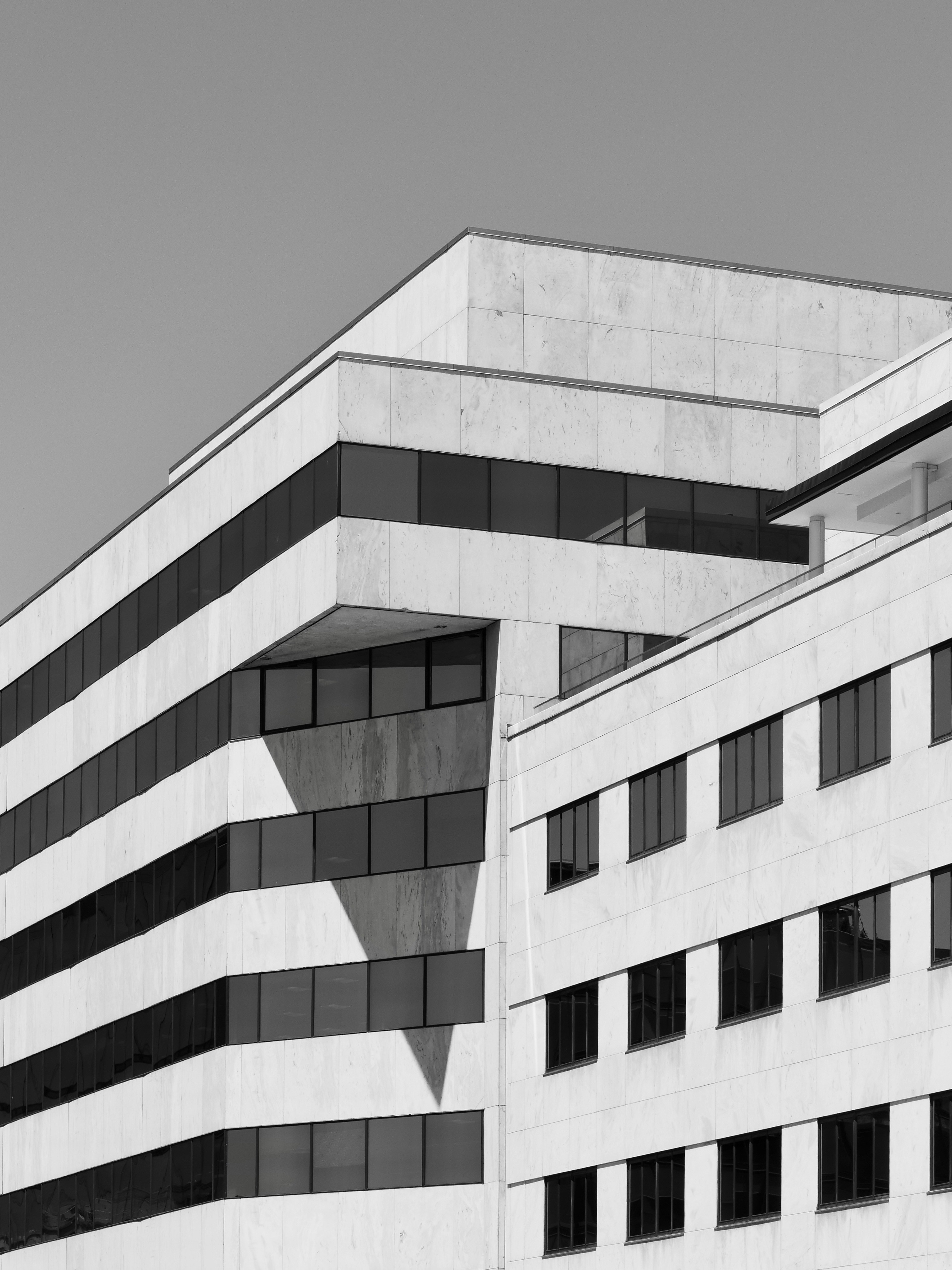 Modern monochrome office architecture